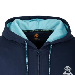 Foundry Bernabéu Neon Lights Mens Zip Through Hoodie Navy^ Sweatshirts