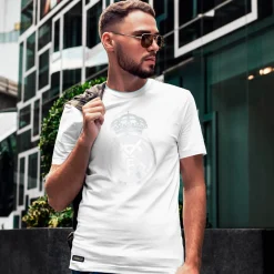 Foundry Bernabéu Neon Lights Mens RMCF Reflective Logo T-Shirt White^ T-Shirts|Sweatshirts