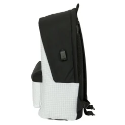 SAFTA S.A. Double Backpack Laptop 15,6´´ White/Black Real Madrid^ Bags & Luggage|Back To School
