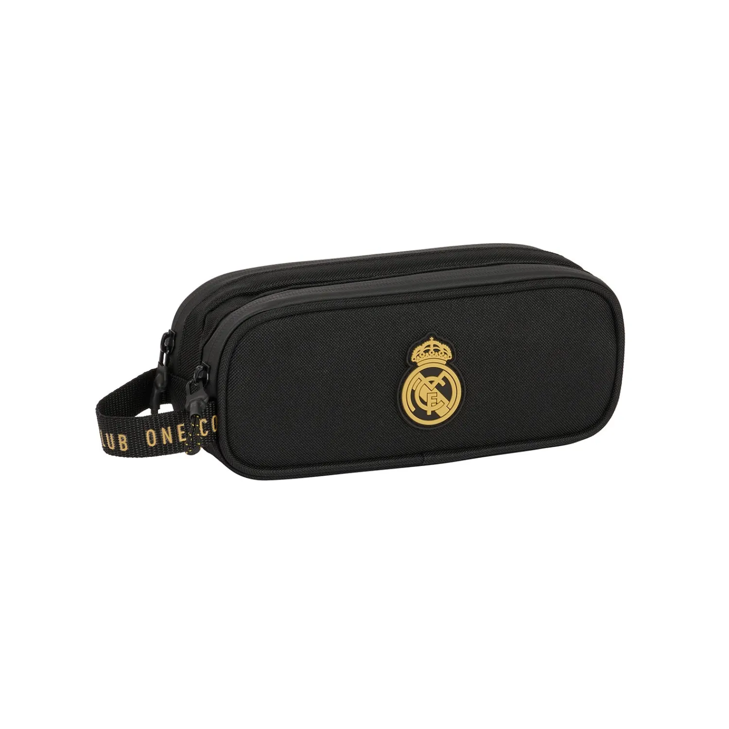 SAFTA S.A. Double Pencil Case Black/Mustard Real Madrid^ Stationery