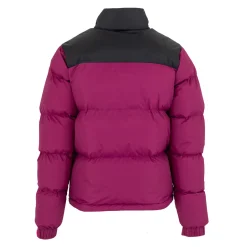 MBA Solutions Ladies Outerwear Color Block Puffer Jacket Anorak Fucsia^Women Jackets