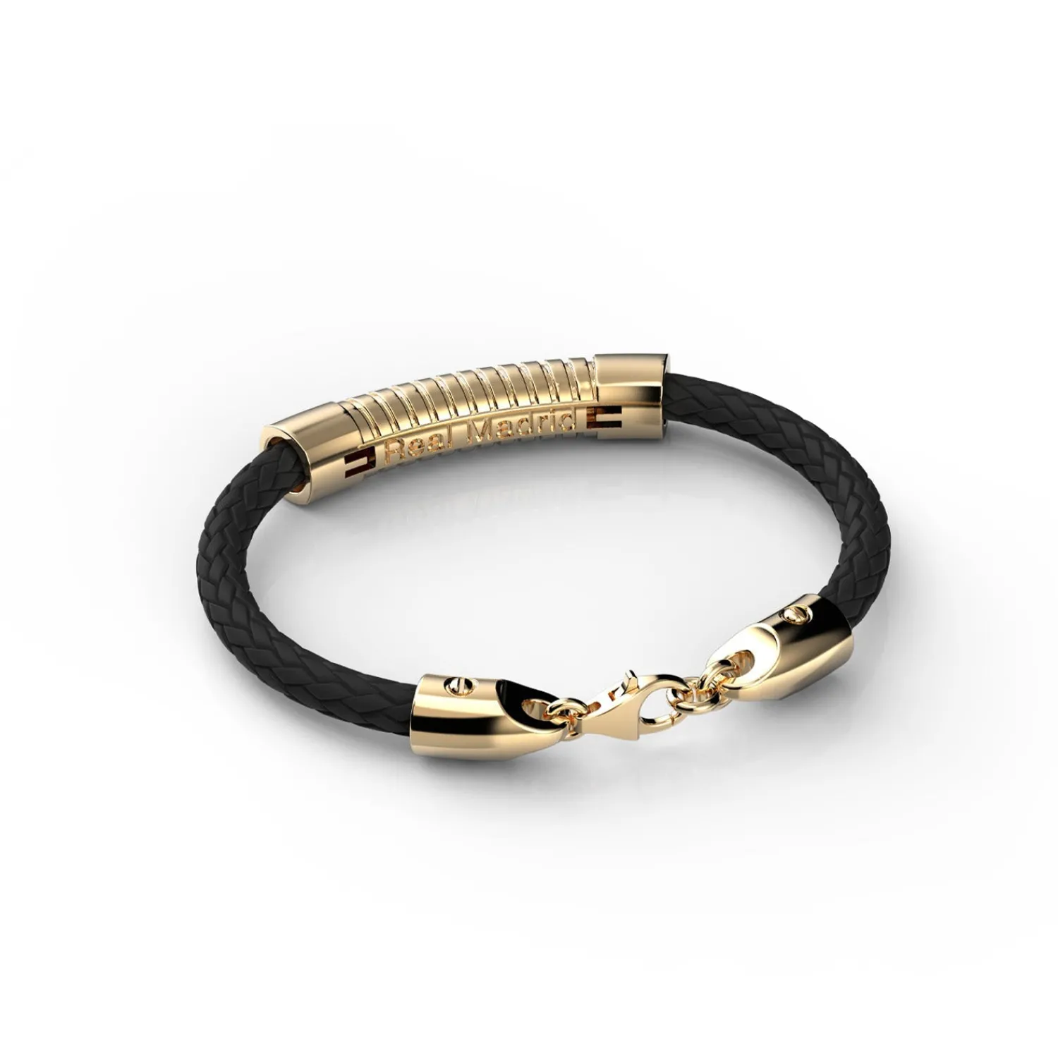Sikno Jewellery, S.L. Leather Bracelet Gold Size 22^ Jewellery