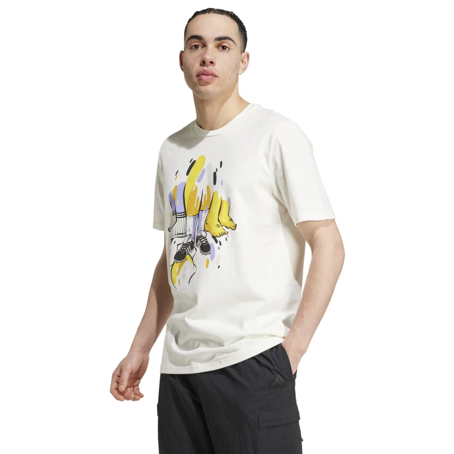 Adidas España, S.A.U Mens adidas Artist Pack T-Shirt White 24/25^ T-Shirts