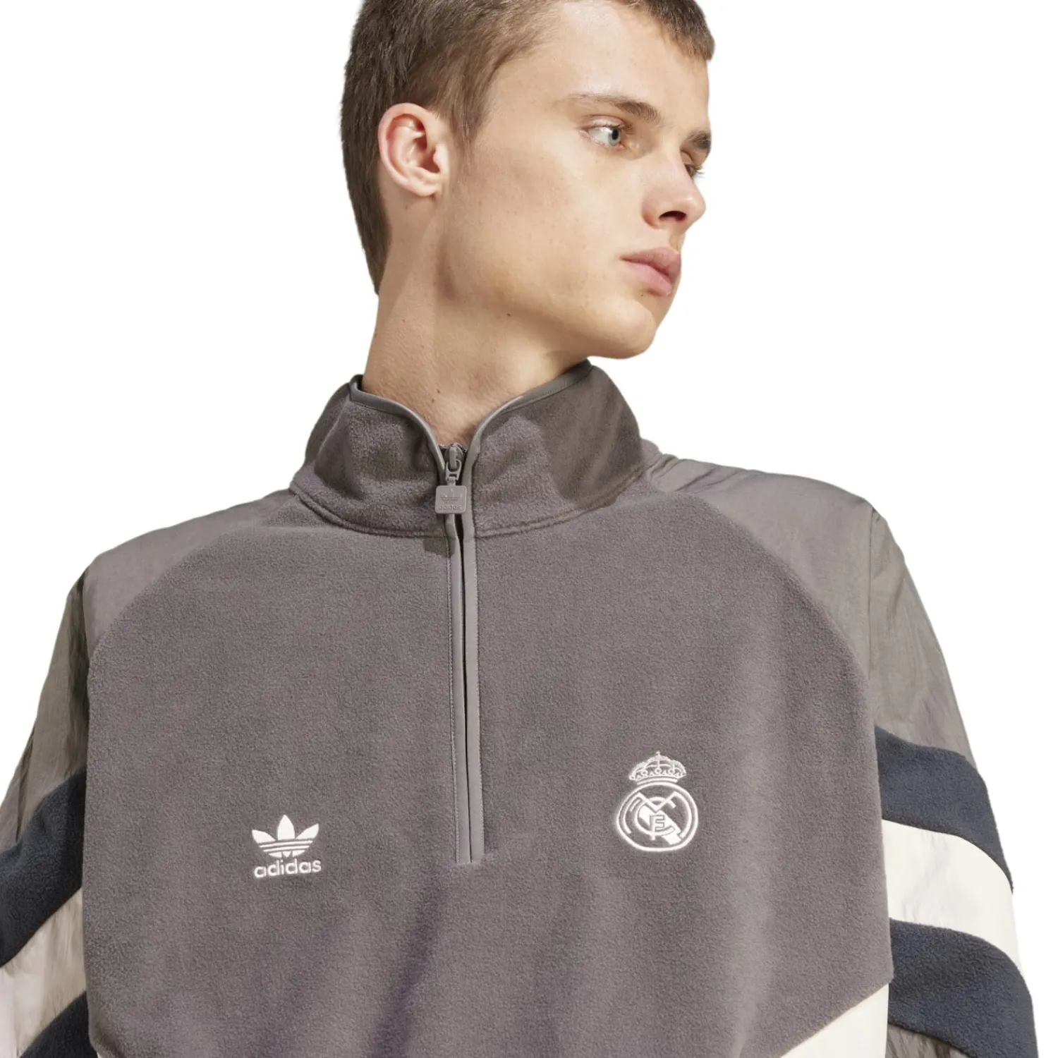 Adidas España, S.A.U Mens adidas Originals LFSTLR Fleece Sweatshirt 24/25 Charcoal^ Sweatshirts|Sweatshirts