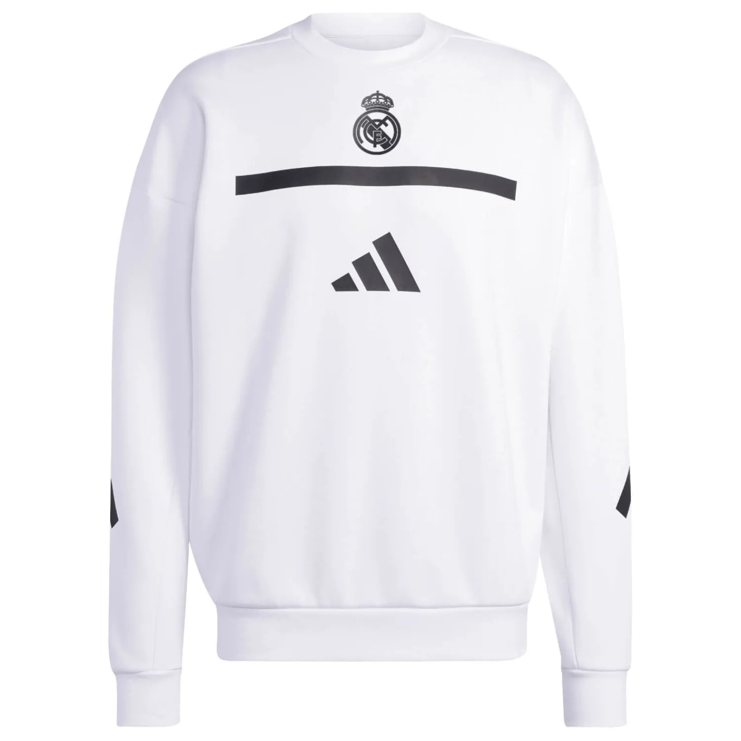 Adidas España, S.A.U Mens adidas Real Urban Crew Sweatshirt White^ Sweatshirts|Sweatshirts