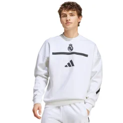 Adidas España, S.A.U Mens adidas Real Urban Crew Sweatshirt White^ Sweatshirts|Sweatshirts