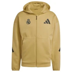 Adidas España, S.A.U Mens adidas Real Urban Full Zip Hoodie Oat^ Jackets|Sweatshirts