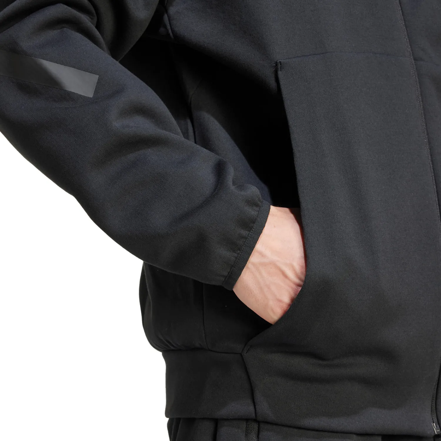 Adidas España, S.A.U Mens adidas Real Urban Full Zip Hoodie Black^ Sweatshirts|Hoodies