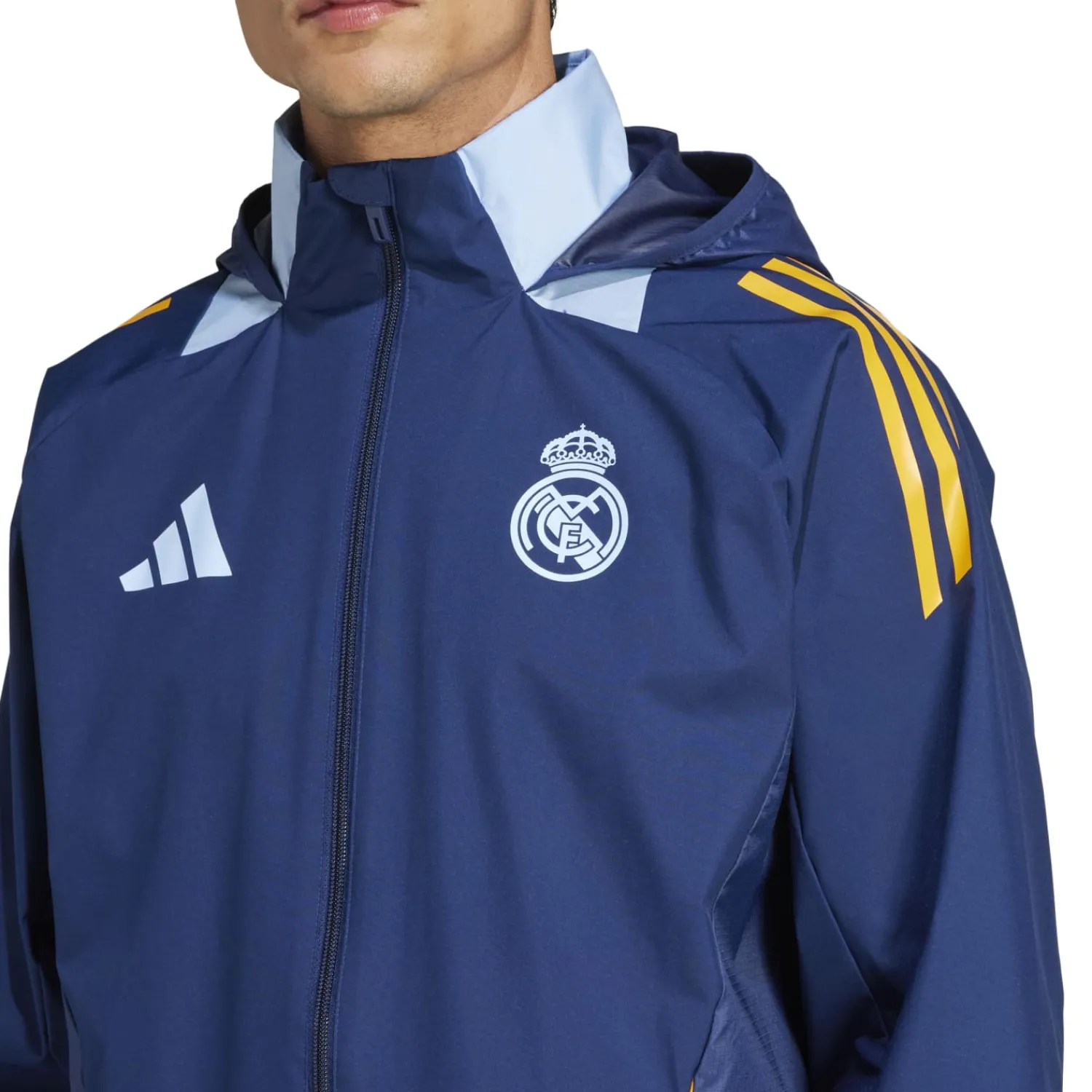 Adidas España, S.A.U Mens adidas Training All Weather Jacket 24/25 Navy^ Jackets|Sweatshirts