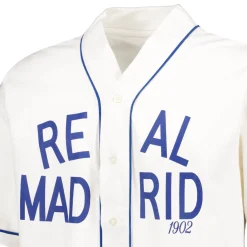 MBA Solutions Mens Baseball Shirt Off White Real Madrid^ T-Shirts