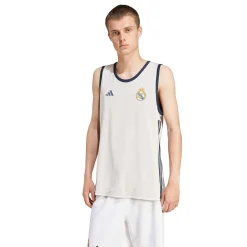 Adidas España, S.A.U Mens Basketball Reversible Training Shirt 24/25 Navy/Beige^ T-Shirts|T-Shirts