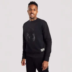 MBA Solutions Mens Blackout Sweatshirt Crest Black Real Madrid^ Sweatshirts
