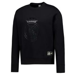 MBA Solutions Mens Blackout Sweatshirt Crest Black Real Madrid^ Sweatshirts