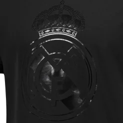 MBA Solutions Mens Blackout T-Shirt Crest Black Real Madrid^ T-Shirts