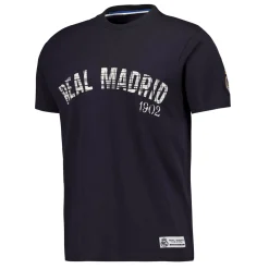 MBA Solutions Mens Crack Printed Baseball T-Shirt Navy Real Madrid^ T-Shirts