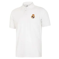 T&F Mens Essentials Color Crest Polo White^ Polos