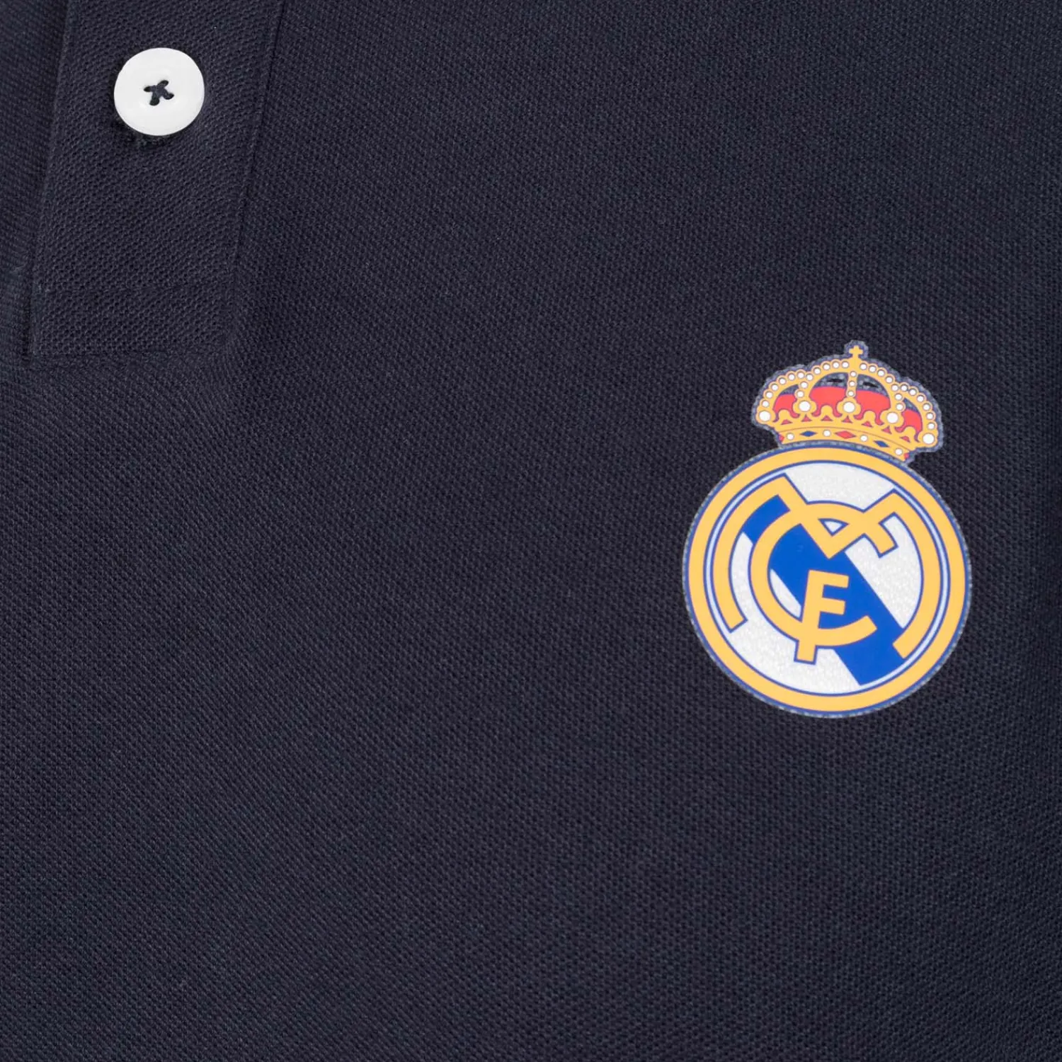 T&F Mens Essentials Color Crest Polo Navy^ Polos