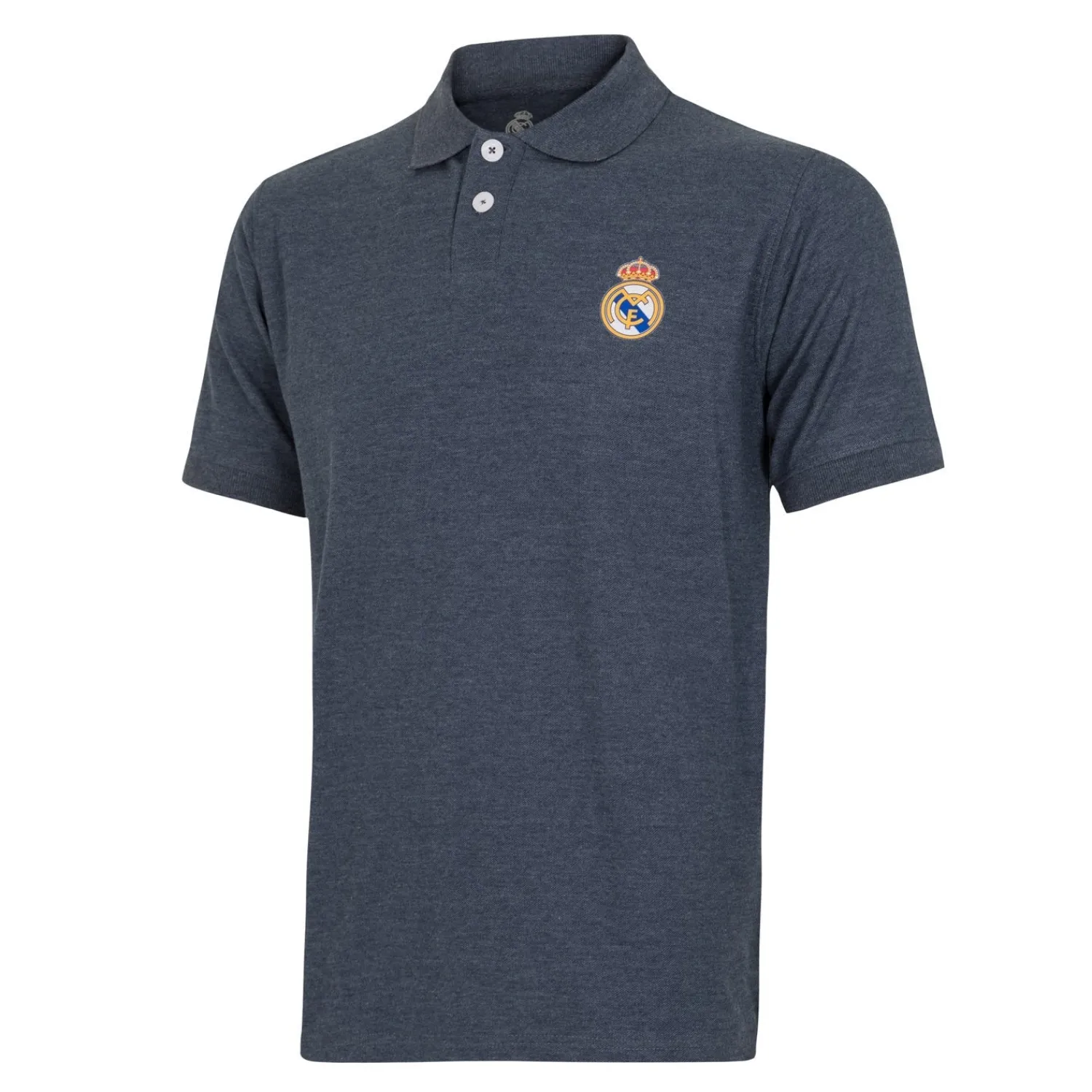 T&F Mens Essentials Color Crest Polo Blue Blend^ Polos