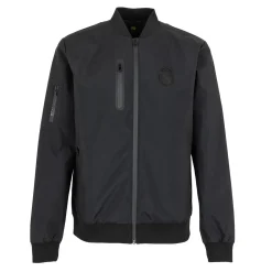 MBA Solutions Mens Outerwear Light Bomber Jacket Monocolor Black^ Jackets