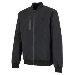 MBA Solutions Mens Outerwear Light Bomber Jacket Monocolor Black^ Jackets