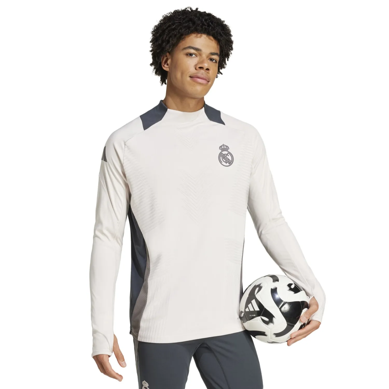 Adidas España, S.A.U Mens UCL Pro Training Top 24/25 Beige^ Tracksuits|Sweatshirts