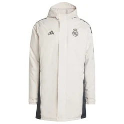 Adidas España, S.A.U Mens UCL Training Parka 24/25 Beige^ Jackets