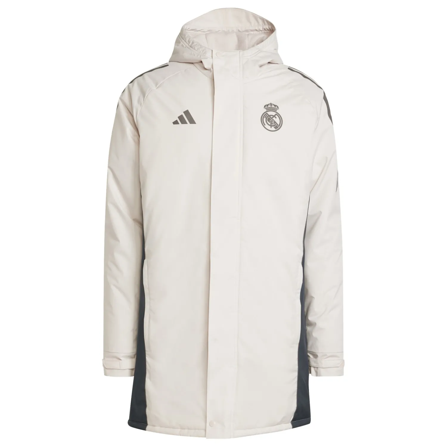 Adidas España, S.A.U Mens UCL Training Parka 24/25 Beige^ Jackets
