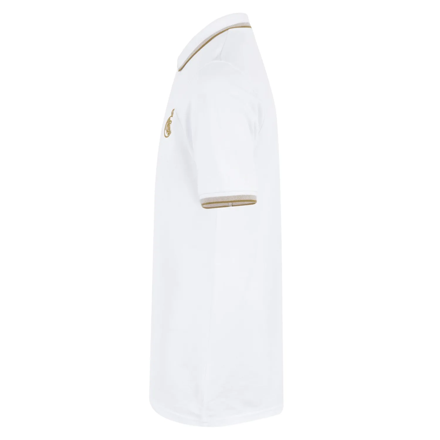 OSDM Mens White & Gold Polo^ Polos