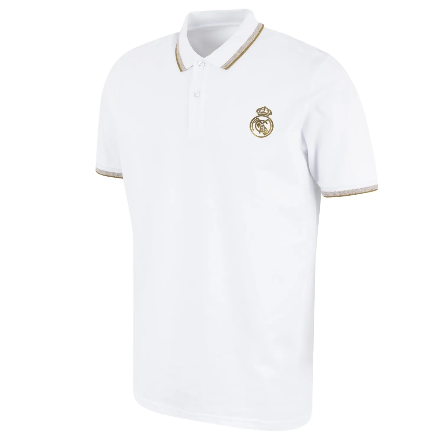 OSDM Mens White & Gold Polo^ Polos