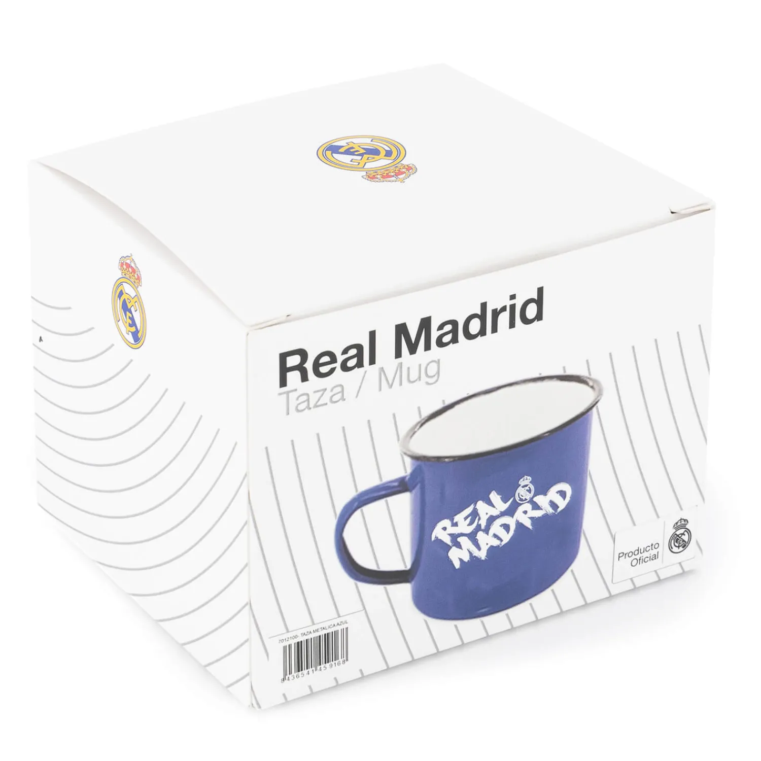 JLK Merchandising, S.L. 350ml Text Metalic Mug Blue Real Madrid^ Glassware & Cups