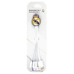 Friendly License S.L. Multicable 3 In 1 Crest Real Madrid^ Electronics