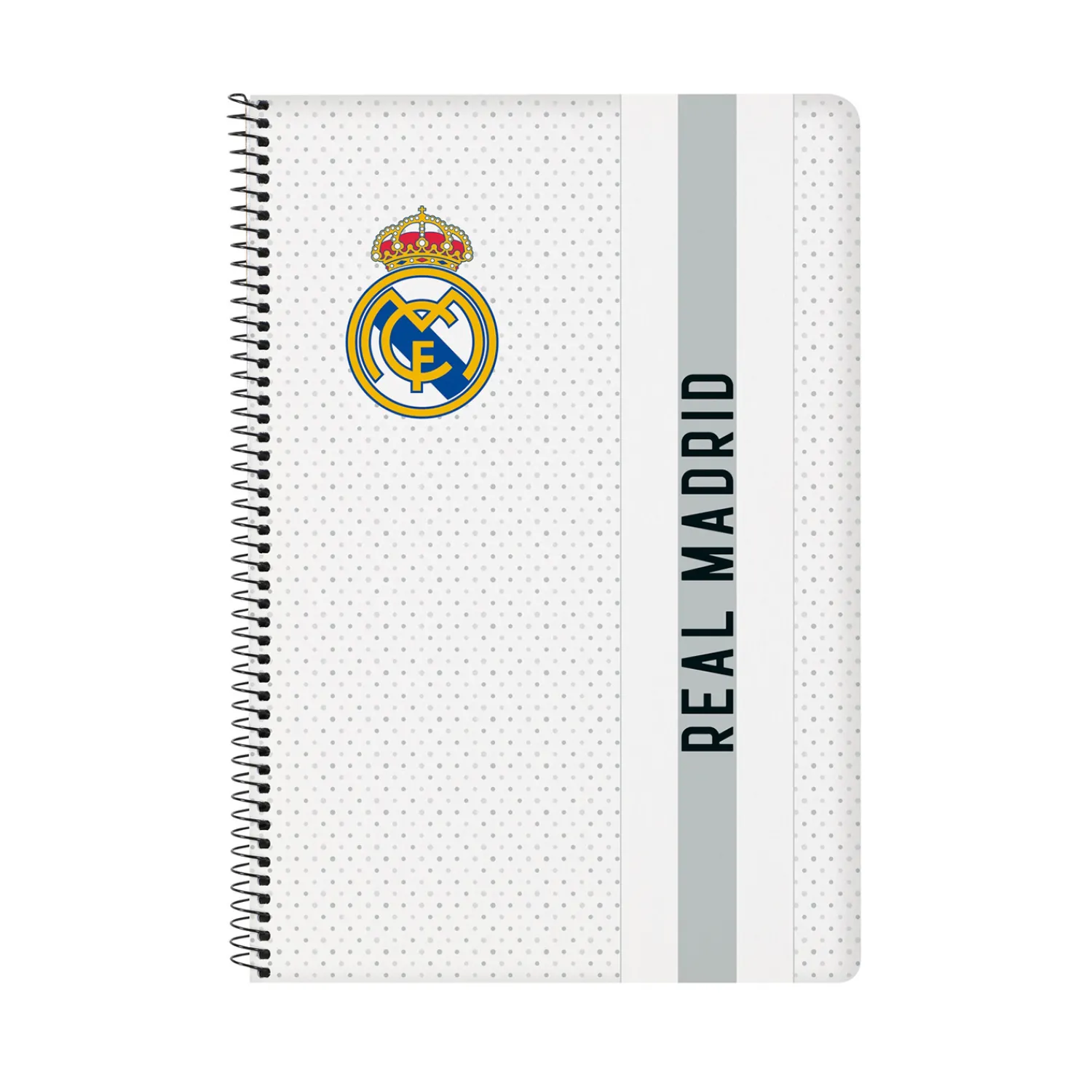 SAFTA S.A. Notebook Folio White/Black Real Madrid^ Back To School|Stationery