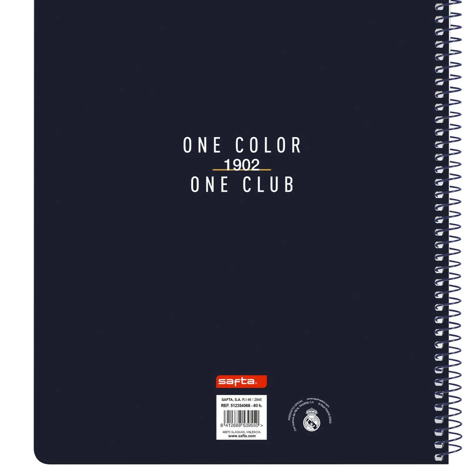 SAFTA S.A. Notebook Folio White/Gold^ Stationery|Back To School