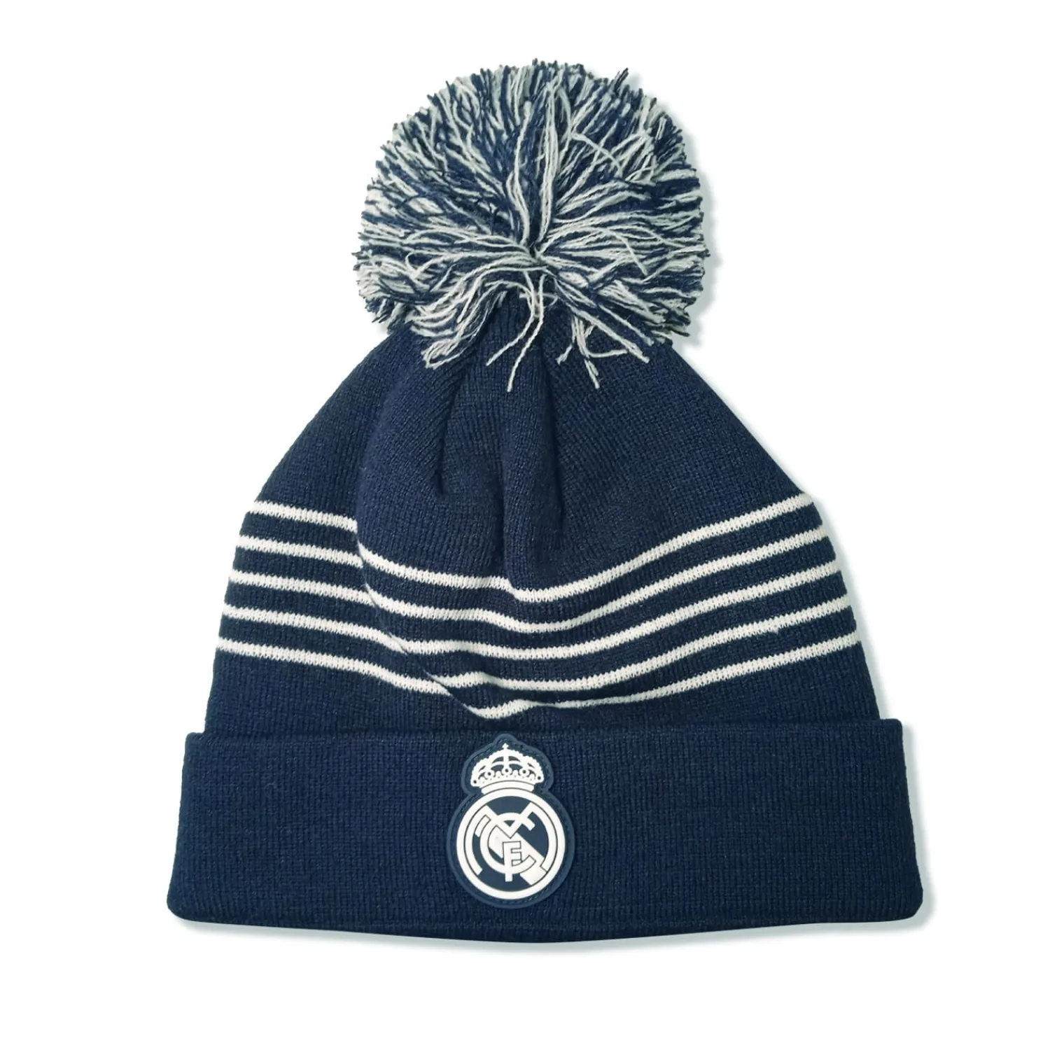 Project Rogers & JLK, S.L. Pompom Beanie Navy White Straps Real Madrid^ Beanies