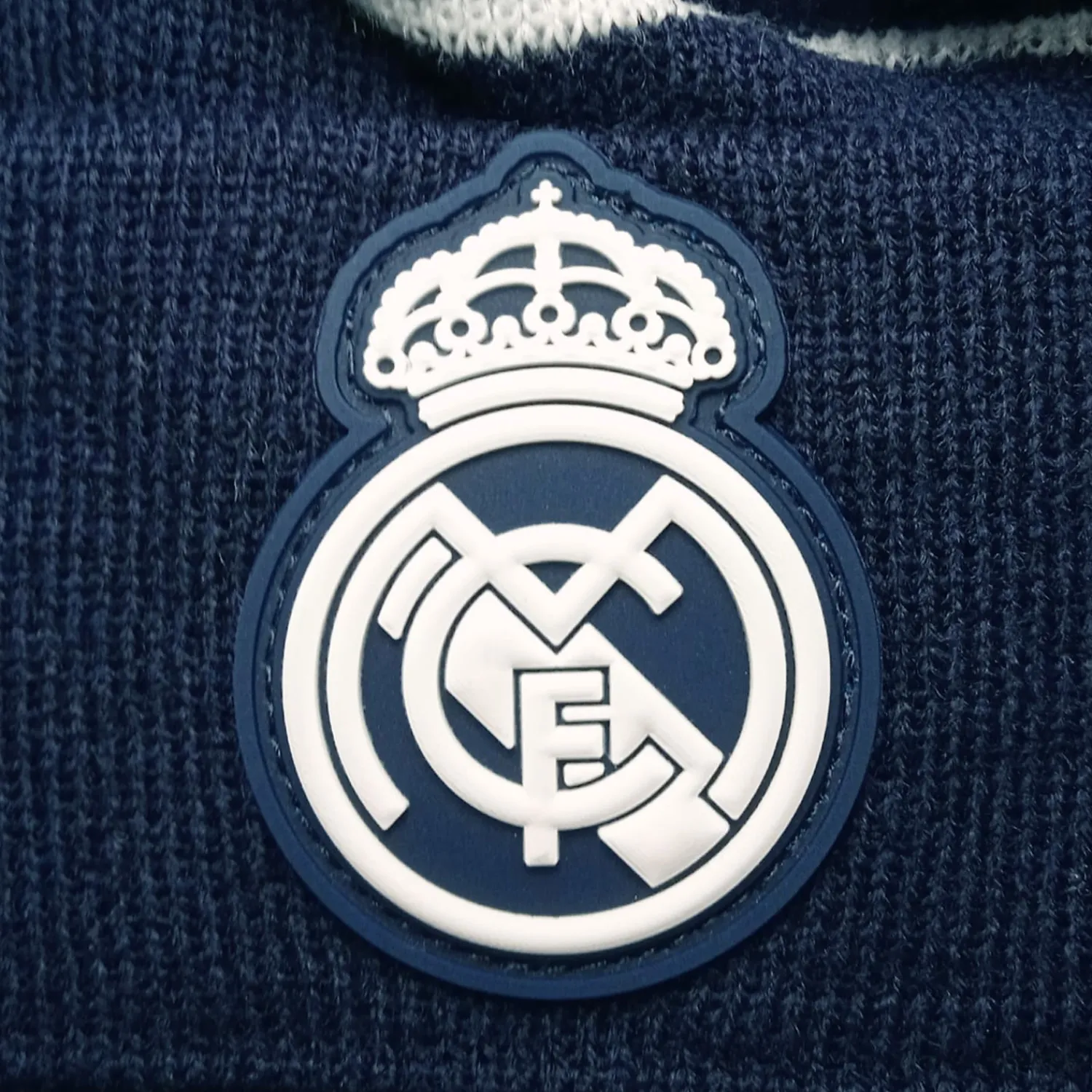 Project Rogers & JLK, S.L. Pompom Beanie Navy White Straps Real Madrid^ Beanies