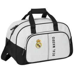 SAFTA S.A. Rounded Sport Bag White/Black Real Madrid^ Bags & Luggage|Back To School