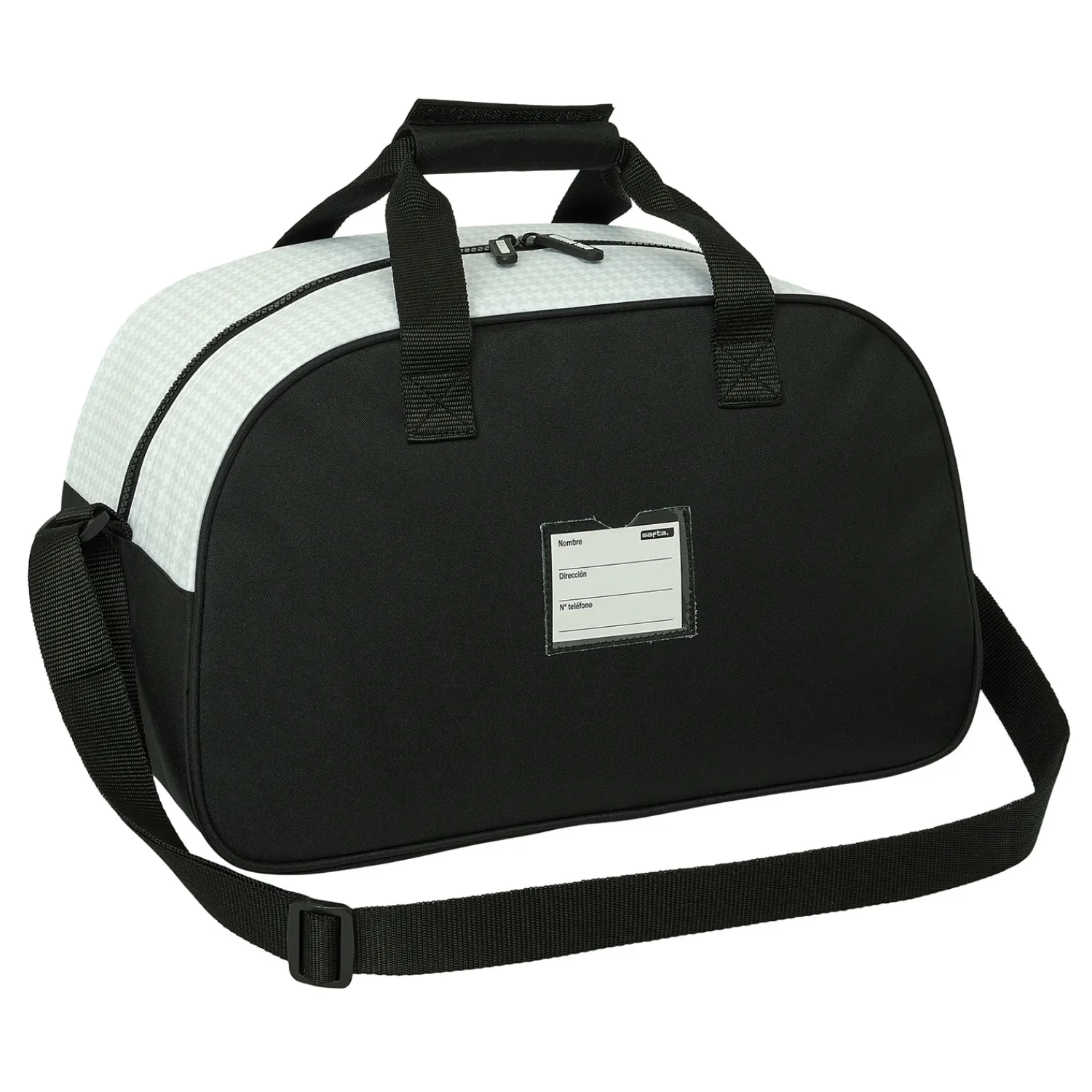 SAFTA S.A. Rounded Sport Bag White/Black Real Madrid^ Bags & Luggage|Back To School