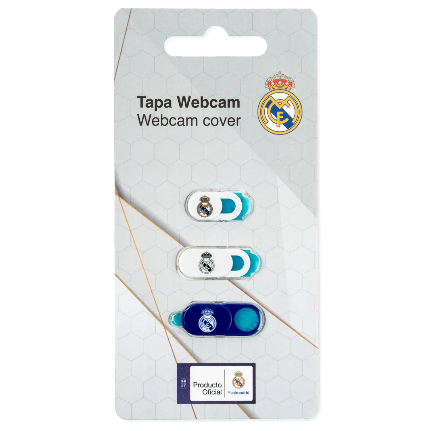 Friendly License S.L. Set 3 Webcam Covers Real Madrid^ Electronics
