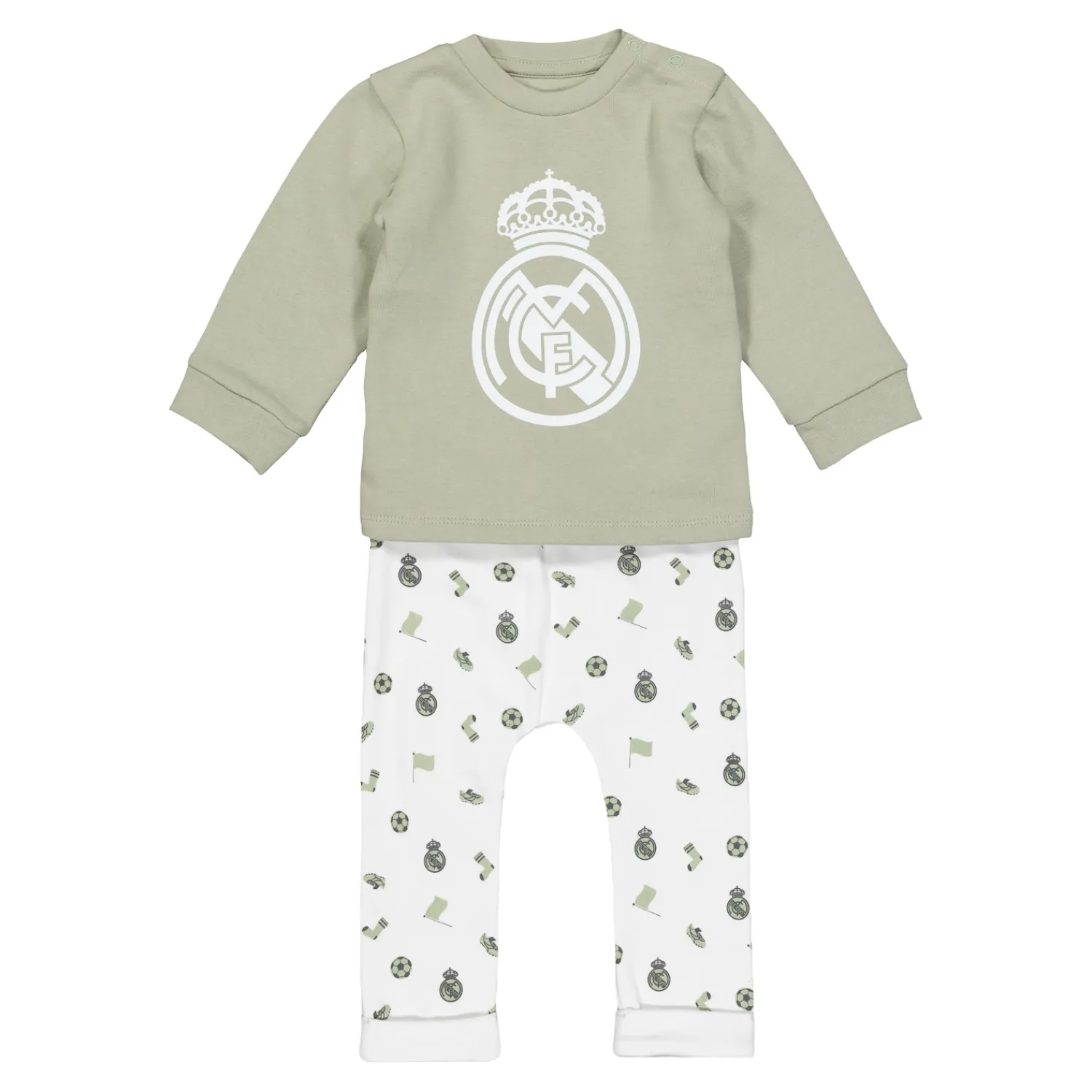 OSDM Set Pant & T-Shirt Baby Green/White Real Madrid^ Baby Clothing