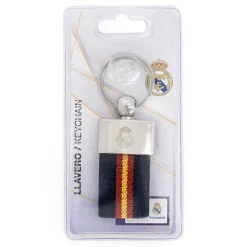 JLK Merchandising, S.L. Spanish Flag Keyring Navy Real Madrid^ Keyrings