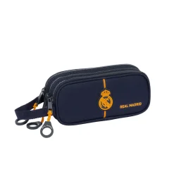 SAFTA S.A. Triple Pencil Case Navy Blue Real Madrid^ Bags & Luggage