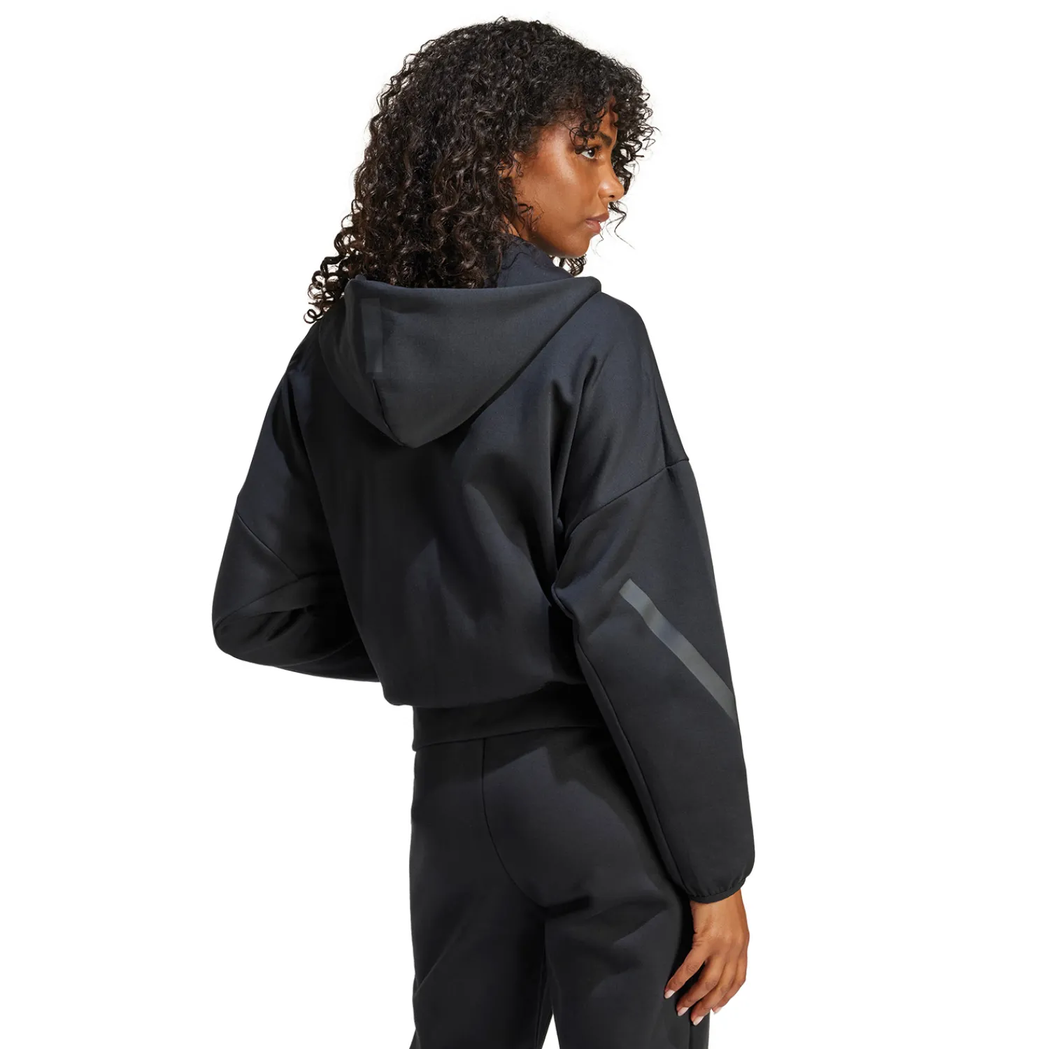 Adidas España, S.A.U Womens adidas Real Urban Full Zip Hoodie Black^Women Tracksuits|Jackets