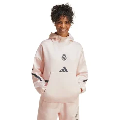 Adidas España, S.A.U Womens adidas Real Urban Hoodie Light Pink^Women Sweatshirts|Tracksuits