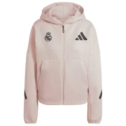 Adidas España, S.A.U Womens adidas Real Urban Full Zip Hoodie Light Pink^Women Jackets|Sweatshirts