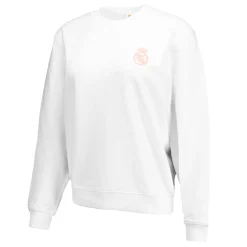 OSDM Womens ECO Essentials Real Madrid White Crew Cropped Sweatshirt^Women Sweatshirts