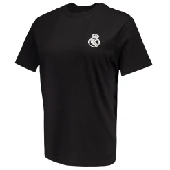 OSDM Womens ECO Essentials Real Madrid Monocolor Crest T-Shirt Black^Women T-Shirts