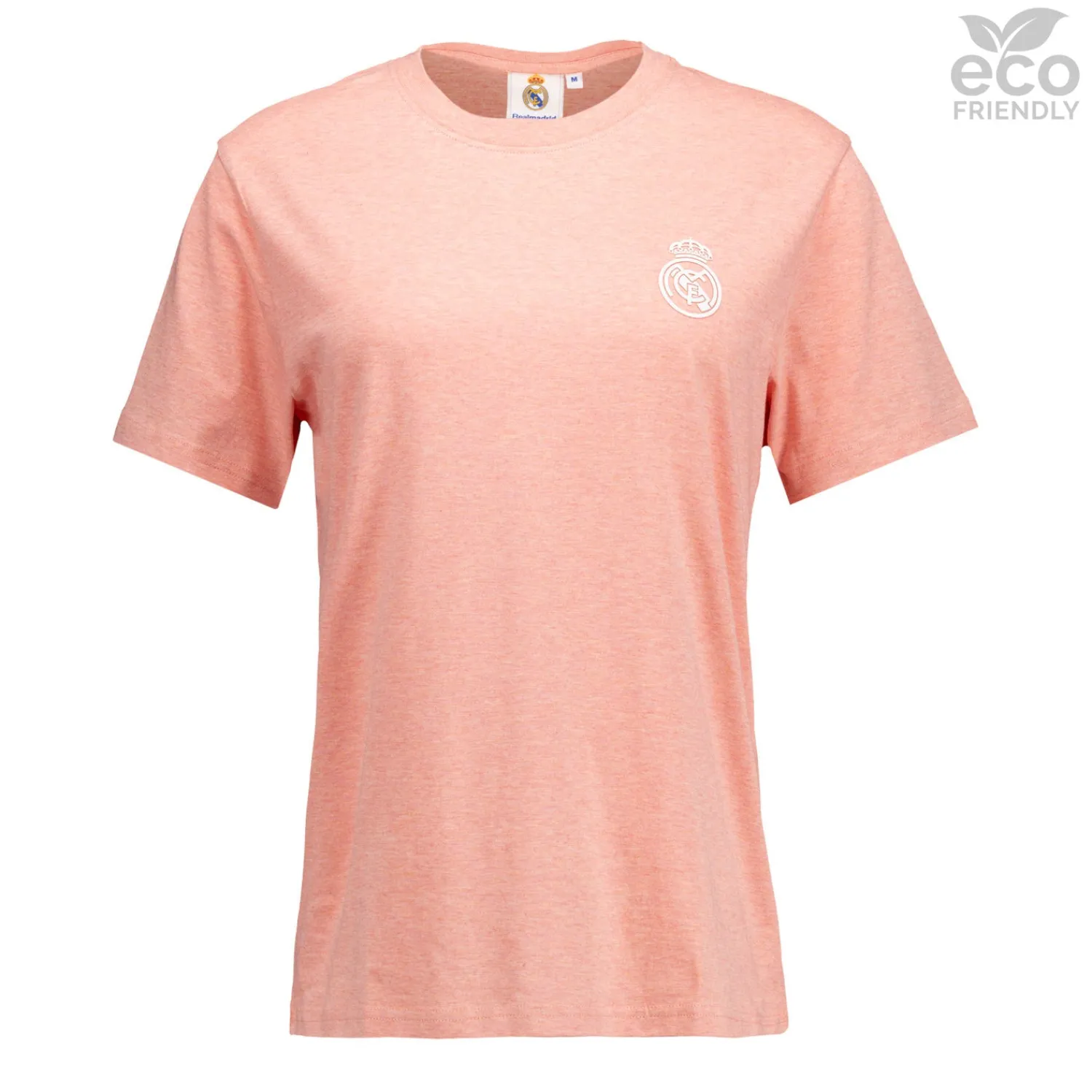 OSDM Womens ECO Essentials Real Madrid Monocolor Crest T-Shirt Pink^Women T-Shirts