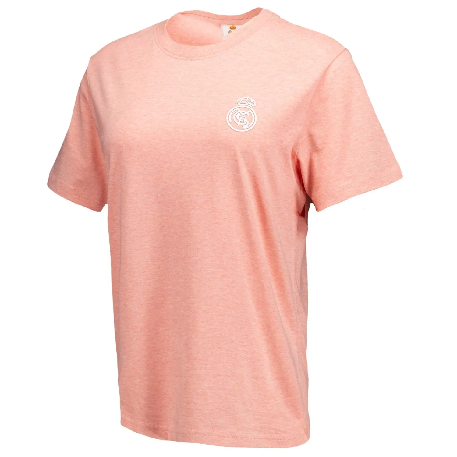 OSDM Womens ECO Essentials Real Madrid Monocolor Crest T-Shirt Pink^Women T-Shirts