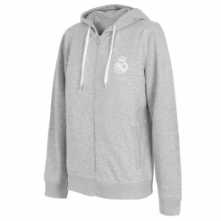 T&F Womens Essentials Full Zip Hoody Light Grey^Women Sweatshirts