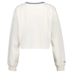 Foundry Womens Real Madrid Ladies Vintage Bone Cropped Panel Sweatshirt^Women Sweatshirts